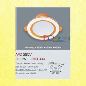 Đèn led âm trần Anfaco AFC-525V