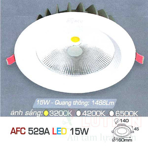 Đèn led âm trần Anfaco AFC-529A - 15W