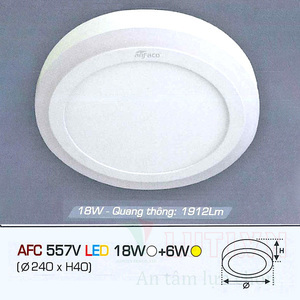 Đèn led âm trần Anfaco AFC-557V - 18W+6W