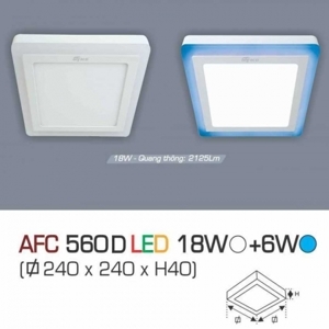 Đèn led âm trần Anfaco AFC 560D - 18W+6W