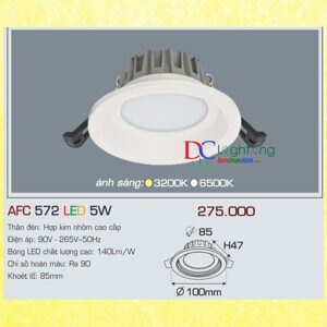 Đèn led âm trần Anfaco AFC-572 - 5W