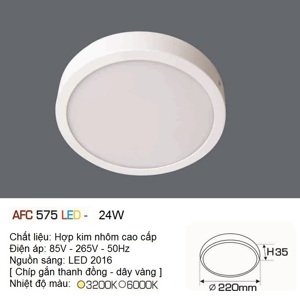 Đèn led âm trần Anfaco AFC-575 - 24W