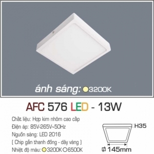 Đèn led âm trần Anfaco AFC-576 - 13W