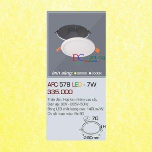 Đèn led âm trần Anfaco AFC-578 - 7W