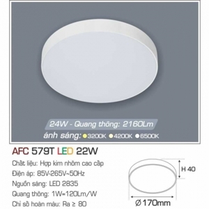 Đèn led âm trần Anfaco AFC 579T - 16W