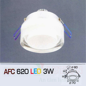 Đèn led âm trần Anfaco AFC-620 - 3W