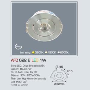 Đèn led âm trần Anfaco AFC-622 - 1W
