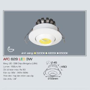 Đèn led âm trần Anfaco AFC-629 - 3W