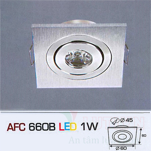 Đèn led âm trần Anfaco AFC-660B-1W