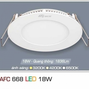 Đèn led âm trần Anfaco AFC-668 - 18W, 1CĐ