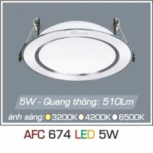 Đèn led âm trần Anfaco AFC-674 - 5W