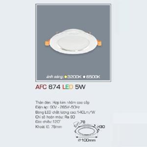 Đèn led âm trần Anfaco AFC-674 - 5W