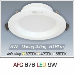 Đèn led âm trần Anfaco AFC-676 - 9W, 1CĐ