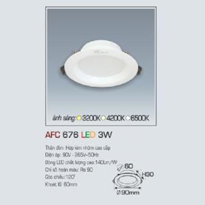 Đèn led âm trần Anfaco AFC-676- 3W