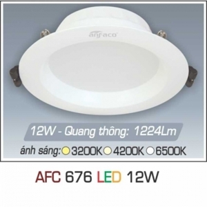 Đèn led âm trần Anfaco AFC-676 - 12W, 1CĐ