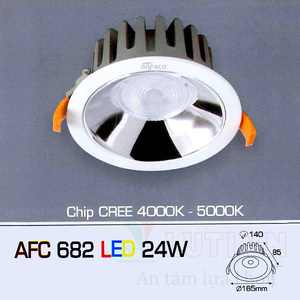 Đèn led âm trần Anfaco AFC-682 - 24W