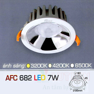 Đèn led âm trần Anfaco AFC-682 - 7W