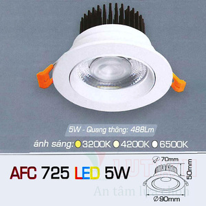 Đèn led âm trần Anfaco AFC-725-5W