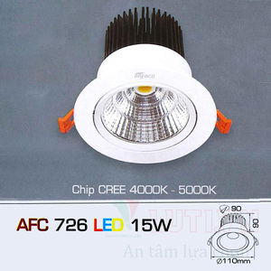 Đèn led âm trần Anfaco AFC-726-15W