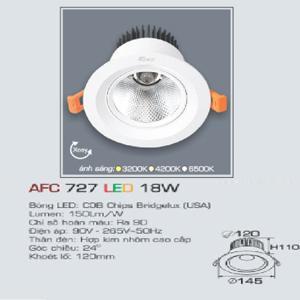 Đèn led âm trần Anfaco AFC-727 - 18W