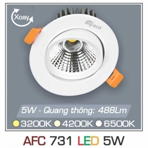 Đèn led âm trần Anfaco AFC-731 - 5W