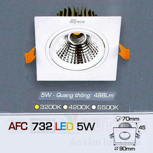 Đèn led âm trần Anfaco AFC-732 - 5W