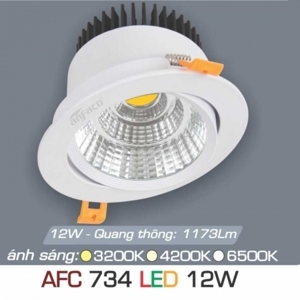 Đèn led âm trần Anfaco AFC-734 - 12W