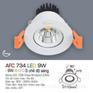 Đèn led âm trần Anfaco AFC-734 - 9W