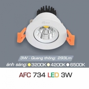 Đèn led âm trần Anfaco AFC-734 - 3W