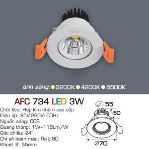 Đèn led âm trần Anfaco AFC-734 - 3W