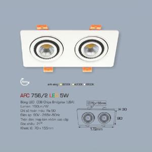Đèn led âm trần Anfaco AFC-756/2 - 5W