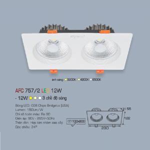 Đèn led âm trần Anfaco AFC-757/2 - 12W