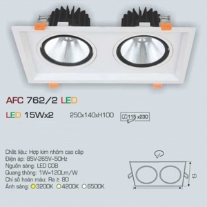 Đèn led âm trần Anfaco AFC-762/2 - 15W