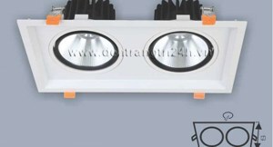 Đèn led âm trần Anfaco AFC-762/2 - 7W