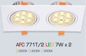 Đèn led âm trần Anfaco AFC-771T/2 - 7W