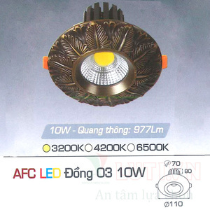 Đèn led âm trần Anfaco AFC-DONG-03-10W