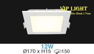 Đèn led âm trần AT85 12W