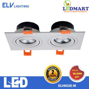 Đèn led âm trần ELV ELV802E-M - 2x7W