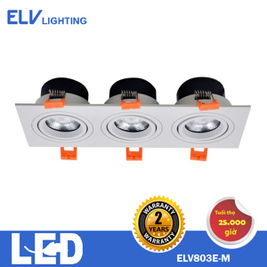 Đèn led âm trần ELV ELV803E-M - 3x7W