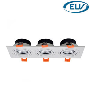 Đèn Led âm trần ELV ELV803F 3x12W