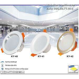 Đèn led âm trần KY-40 7+7W