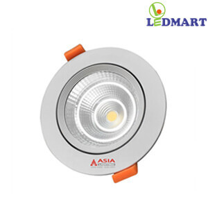 Đèn led âm trần mặt kính COB 12W Asia MKC12