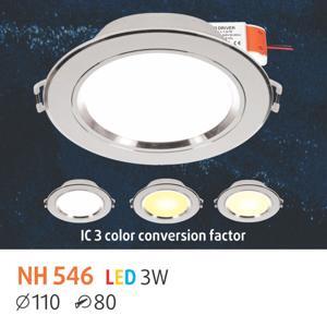 Đèn LED âm trần NH546 LED 3W 3C