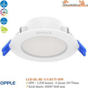 Đèn Led âm trần Opple R175-18W