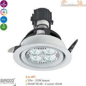 Đèn led âm trần thạch cao LA-187