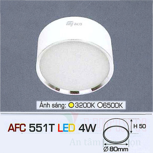 Đèn Led Anfaco AFC 551T - 4W