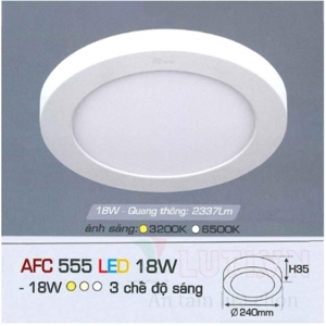 Đèn Led Anfaco AFC 555 - 18W, 3 chế độ sáng