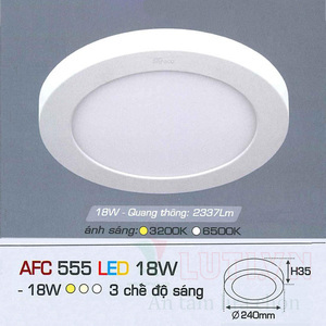 Đèn Led Anfaco AFC 555 - 18W, 3 chế độ sáng