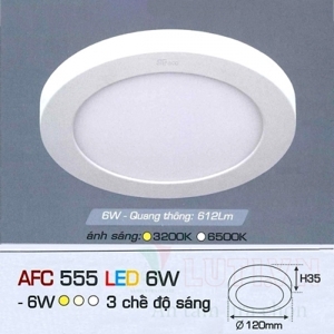 Đèn Led Anfaco AFC 555 - 6W, 3 chế độ sáng