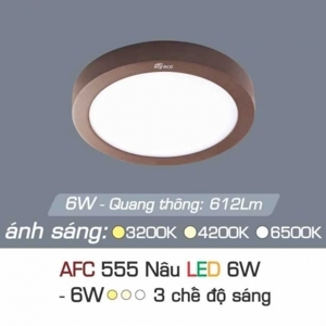 Đèn Led Anfaco AFC 555 - 6W, 3 chế độ sáng